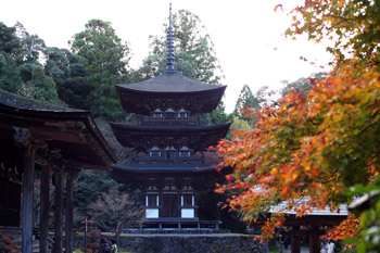 SONY NEX-7 Lens Turbo II MINOLTA MD ROKKOR 50mm F1.4 滋賀県 湖東三山 西明寺 国宝 三重の塔