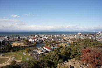 SONY NEX-C3 Kaxinda 14mm F3.5 彦根城 櫓からの琵琶湖