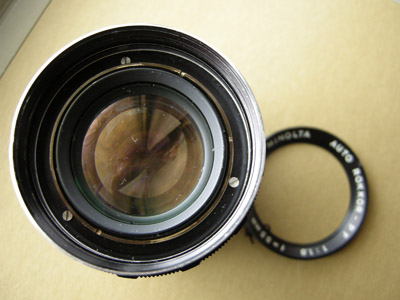 MINOLTA AUTO ROKKOR - PF 55mm F1.8 分解 清掃 02