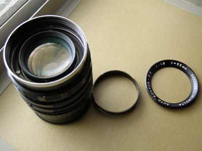 MINOLTA AUTO ROKKOR - PF 55mm F1.8 分解 清掃 04
